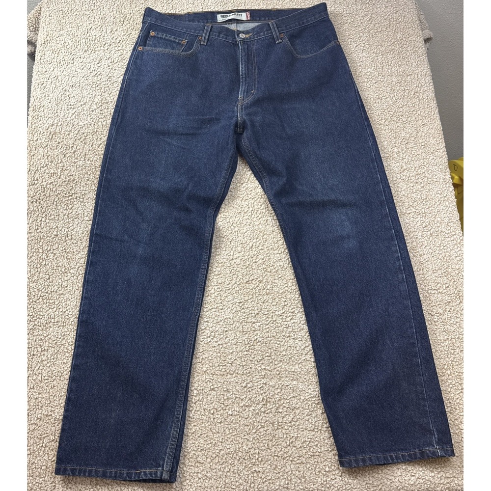 Y2K Levi's 505 Mens Jeans 38X32 Dark Wash Straight Fit Levi Strauss Co 2007